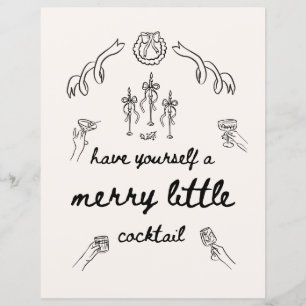 Heb jezelf Merry Little Cocktail Bar Drink Sign