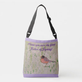 Heb jij de eerste Robin of Spring gezien? Paars Crossbody Tas