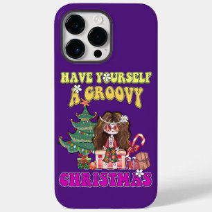 HEB JULLIE EEN GROOVY CHRISTMAS grappig 70-stijl Case-Mate iPhone 14 Pro Max Hoesje