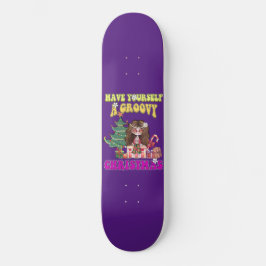 HEB JULLIE EEN GROOVY CHRISTMAS grappig 70-stijl Persoonlijk Skateboard