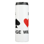 Heb Kaarten Brug Vier Kaarten Reeksen zullen spele Thermosbeker (Achterkant)