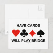 Heb Kaarten Brug zullen spelen (Vier Uitsteeksels  (Voorkant / Achterkant)