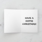 Heb Kerstmis van de Hippie Feestdagen Kaart (Binnen)