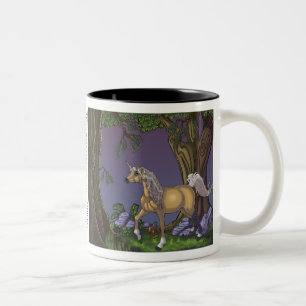 Heb koffie met een Unicorn Tweekleurige Koffiemok