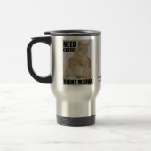 HEB KOFFIE NOODZAKELIJK. Manx Cat Funny Stainless Reisbeker (Links)