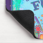 Heb leuke kleurrijke Wildflower libellen Muismat (Hoek)