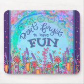 Heb leuke kleurrijke Wildflower libellen Muismat (Voorkant)