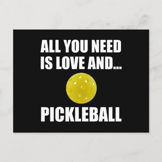 Heb liefde en Pickleball nodig Briefkaart (Voorkant)