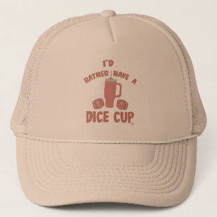 Heb liever Dice Cup Grappige Board Gamer Actie Trucker Pet