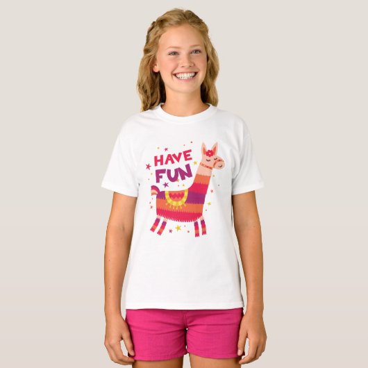 Heb Llama Boho Feest Dier Leuk T-shirt (Voorkant volledig)