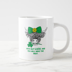 Heb maar geluk en je hebt de rest. grote koffiekop