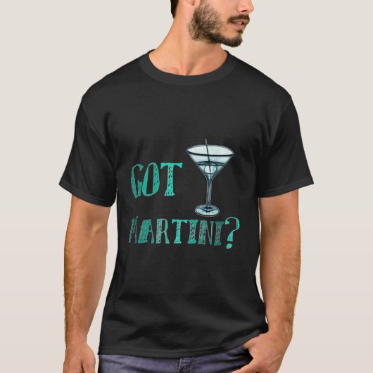 Heb Martini Grappige Cocktail Bar T-shirt (Voorkant)