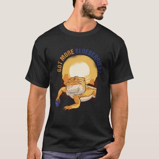 Heb meer bosbessen Bearded Dragon Lizard Beardi T-shirt (Voorkant)