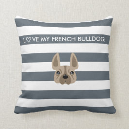 ♡ HEB MIJN FRANSE BULLDOG! DECORATIEF PILLOW KUSSEN