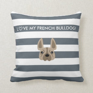 ♡ HEB MIJN FRANSE BULLDOG! DECORATIEF PILLOW KUSSEN