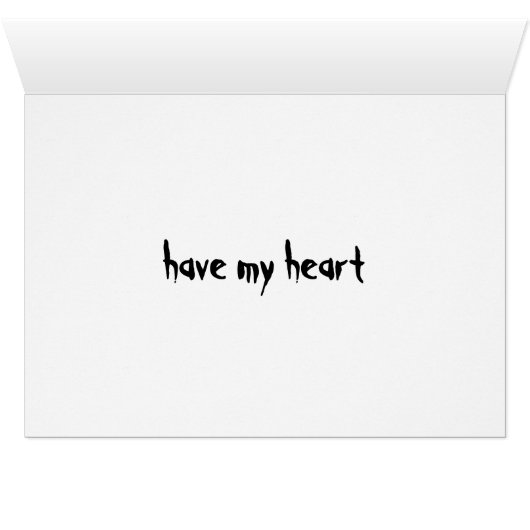 heb mijn hart (Binnen Horizontaal (Onder))