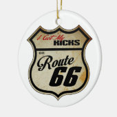 Heb mijn Kicks op Route 66 Keramisch Ornament (Links)