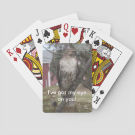 Heb mijn oog op jou Roodstaartbuizerd Speelkaarten