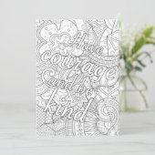 Heb moed en wees vriendelijk (Staand voorkant)