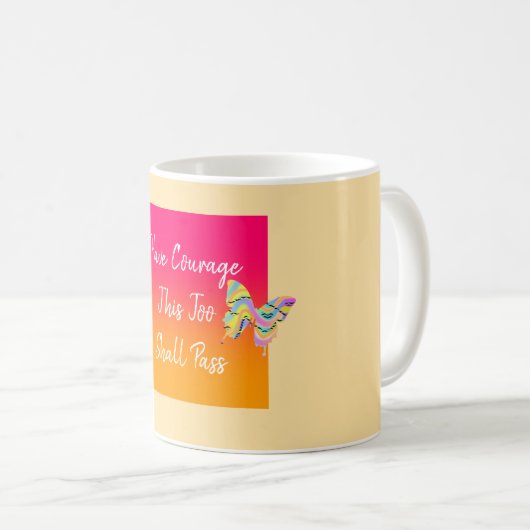 Heb moed koffie Mok (Voorkant rechts)