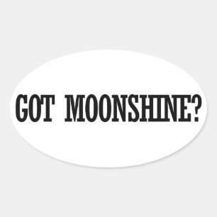 Heb Moonshine Ovale Sticker