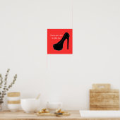 Heb nooit een schoen ontmoet poster (Keuken)