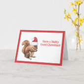 Heb NUTTY Good Kersteekhoorn Holiday Kaart (Gele Bloem)