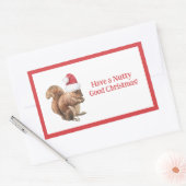 Heb NUTTY Good Kersteekhoorn Holiday Rechthoekige Sticker (Envelop)