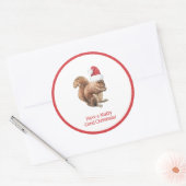 Heb NUTTY Good Kersteekhoorn Holiday Ronde Sticker (Envelop)