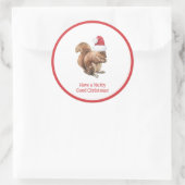 Heb NUTTY Good Kersteekhoorn Holiday Ronde Sticker (Tas)