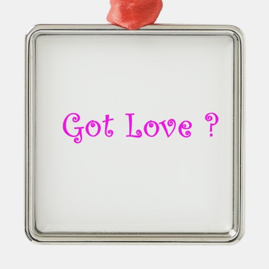 Heb ornament met liefdespremium sqaure (Voorkant)