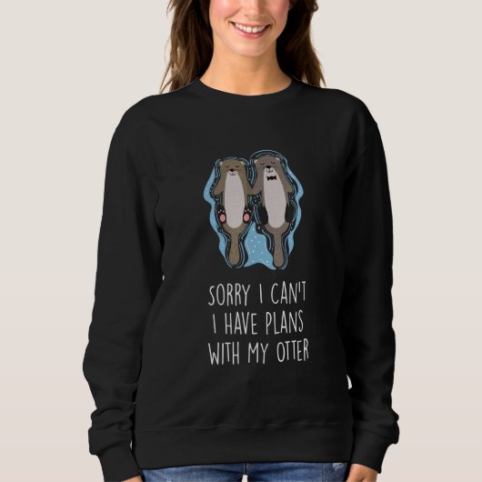 Heb plannen met mijn otter Introvert Otter Antisoi Trui (Voorkant)