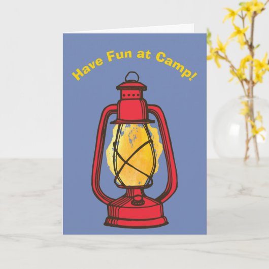 Heb Pret bij Wenskaart van de Lantaarn van het Kaart (Gele Bloem)