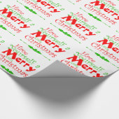 Heb prettige kerstfeestdag cadeaupapier (Hoek)