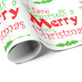 Heb prettige kerstfeestdag cadeaupapier (Rol Hoek)