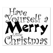 Heb prettige kerstfeestdag rubberstempel (Afrduk)