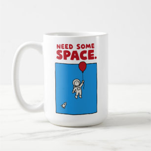Heb Ruimte Nodig Grappige Astronaut Ballon Ruimte Koffiemok