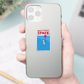 Heb Ruimte Nodig Grappige Astronaut Ballon Ruimte Sticker (Telefoon)
