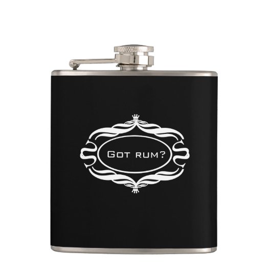 Heb Rum Funny Flask Heupfles (Voorkant)