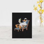 Heb Selectief Gehoor Grappige Sarcastische Eend Hu Kaart (Gele Bloem)