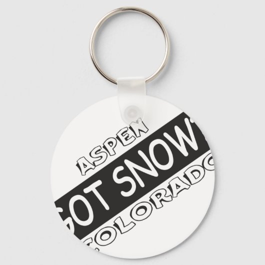 Heb sneeuw - Aspen Sleutelhanger (Voorkant)