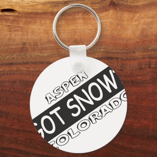 Heb sneeuw - Aspen Sleutelhanger (Voorkant)