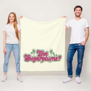Heb Snoep van de Holiday van Sugarplums Fleece Deken
