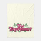Heb Snoep van de Holiday van Sugarplums Fleece Deken (Voorkant)