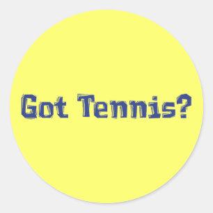 Heb tenniscadeaus ronde sticker