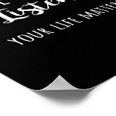 Heb tijd om naar je levensproblemen te luisteren 2 poster (Hoek)