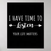 Heb tijd om naar je levensproblemen te luisteren 2 poster (Voorkant)