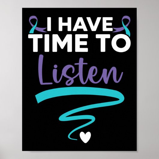 Heb tijd om naar je levensproblemen te luisteren M Poster (Voorkant)