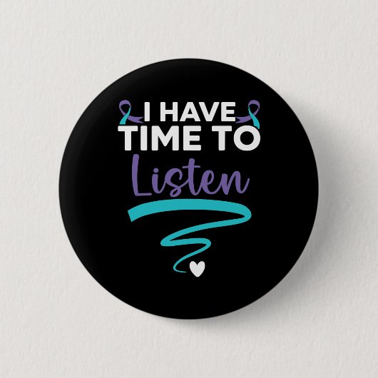 Heb tijd om naar je levensproblemen te luisteren M Ronde Button 5,7 Cm (Voorkant)