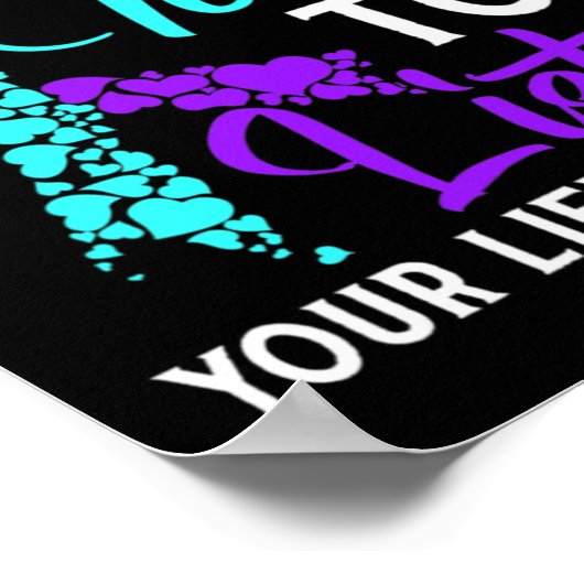 Heb tijd om te luisteren naar zelfmoordbewustzijn  poster (Hoek)